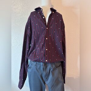 Men’s plaid shirt sz L